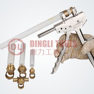 DL-1225 Benutzerdefiniertes axiales Rohrpresswerkzeug, tragbares Set-Werkzeug für S5-Rohrverschraubungen