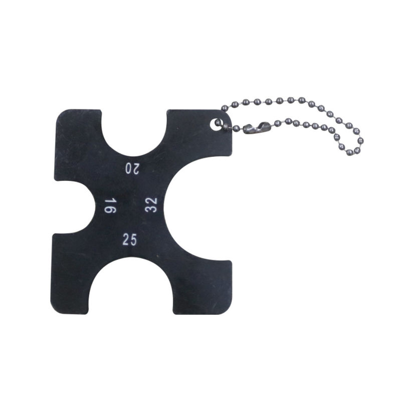 DL-1232-24 4-in-1-Rohrmessschieber, schwarz, zum Messen des Rohrdurchmessers